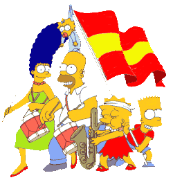 Bandera Simpsons España