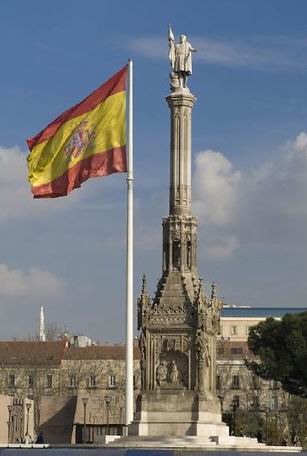 Plaza de Colon y Bandera España